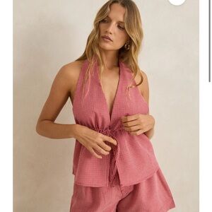 Rhythm Red Halter Top